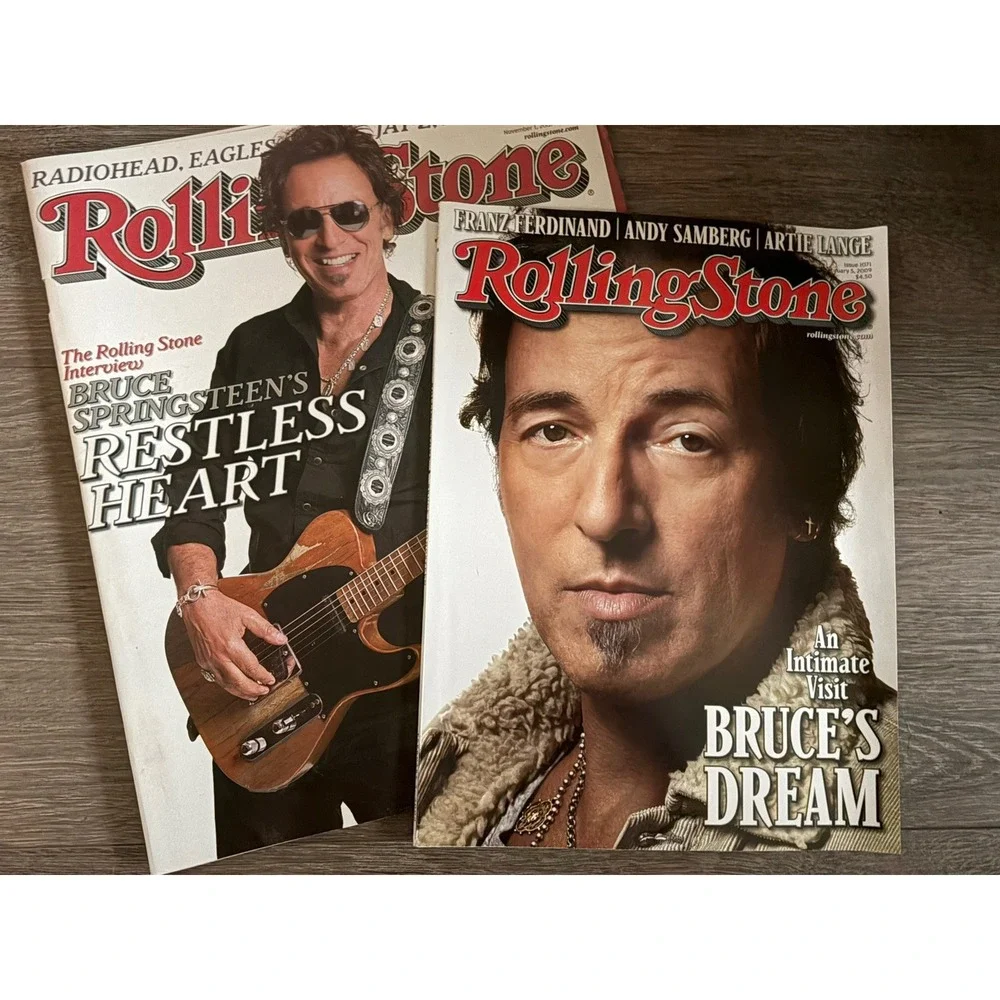 Lot of 2! Vintage Y2K Rolling Stone Issue 1071 Bruce's Dream Springsteen Music